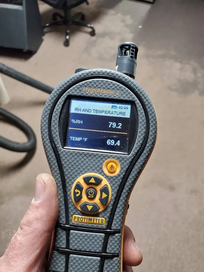 Moisture meter humidity assessment for Mold Remediation & Removal in North Myrtle Beach
